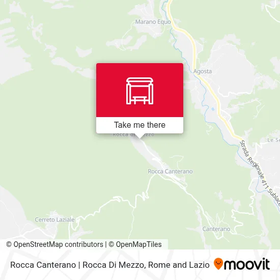 Rocca Canterano | Rocca Di Mezzo map