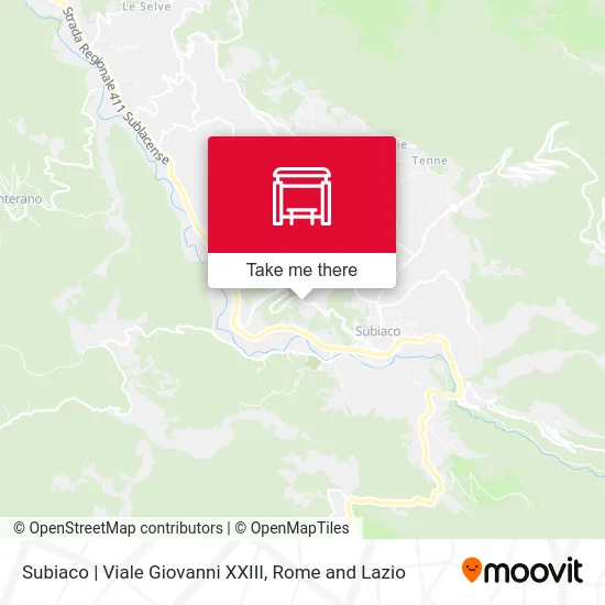 Subiaco | John XXIII Avenue map