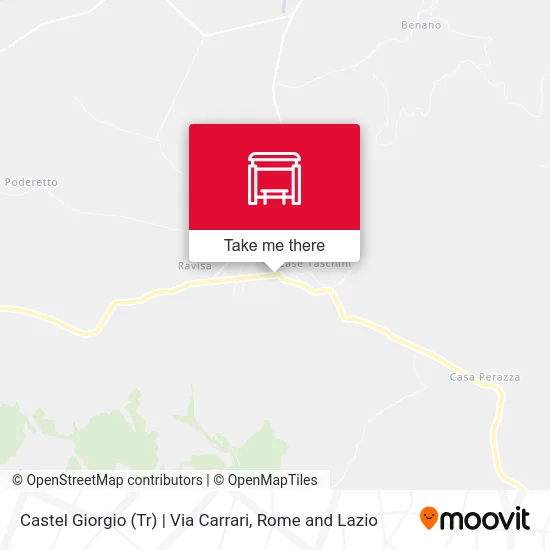 Castel Giorgio | Carrari Road map