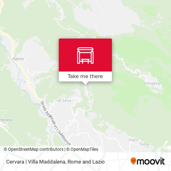 Cervara | Villa Maddalena map