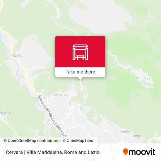 Cervara | Villa Maddalena map