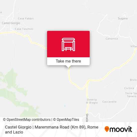Castel Giorgio | Maremmana Road (Km 89) map