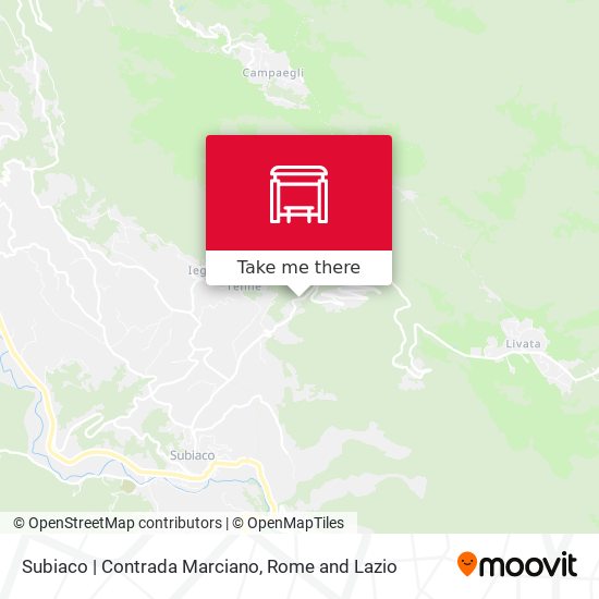 Subiaco | Contrada Marciano map