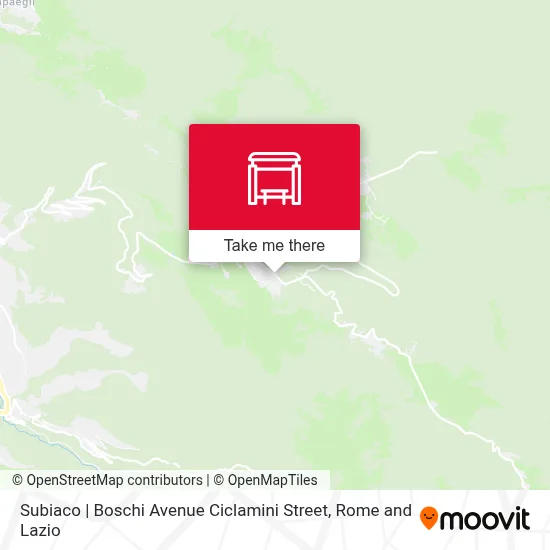 Subiaco | Boschi Avenue Ciclamini Street map