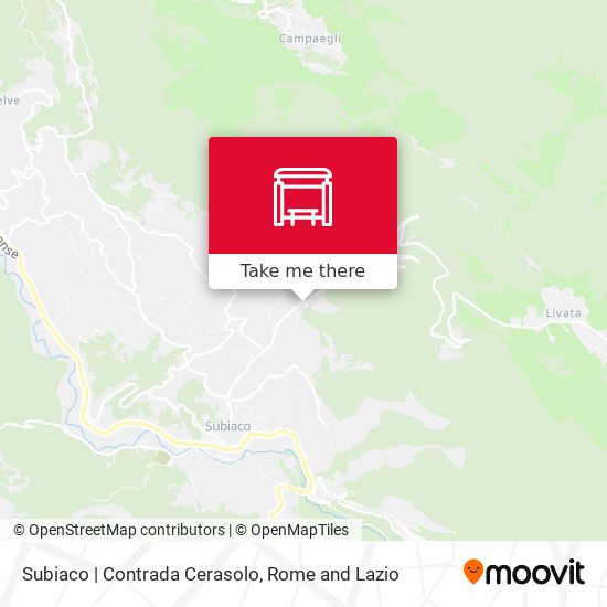 Subiaco | Contrada Cerasolo map