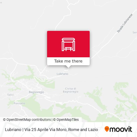 Lubriano | Via 25 Aprile Via Moro map