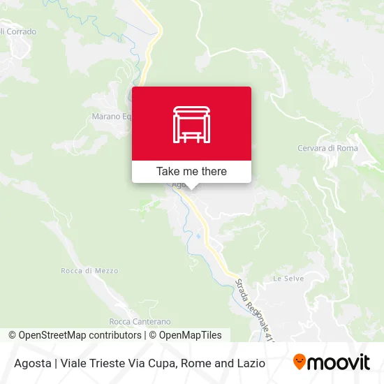 Agosta | Trieste Avenue Cupa Street map