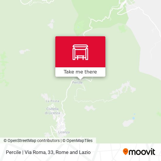 Percile | Via Roma, 33 map