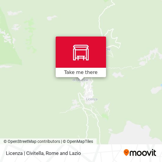 Licenza | Civitella map