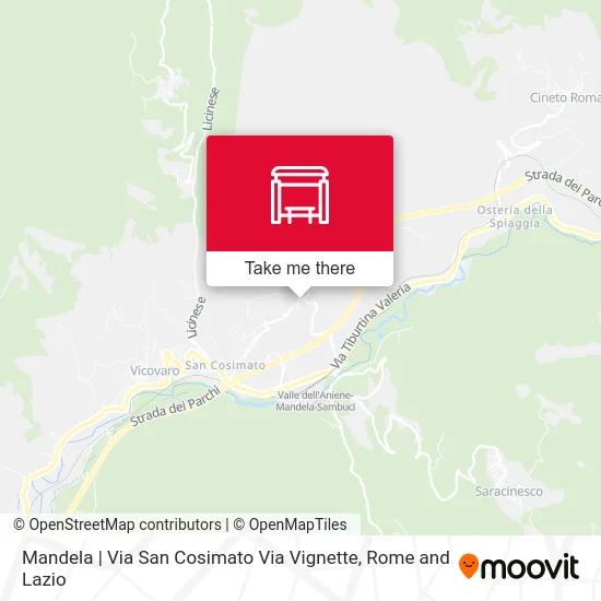 Mandela | San Cosimato Street Vignette Street map