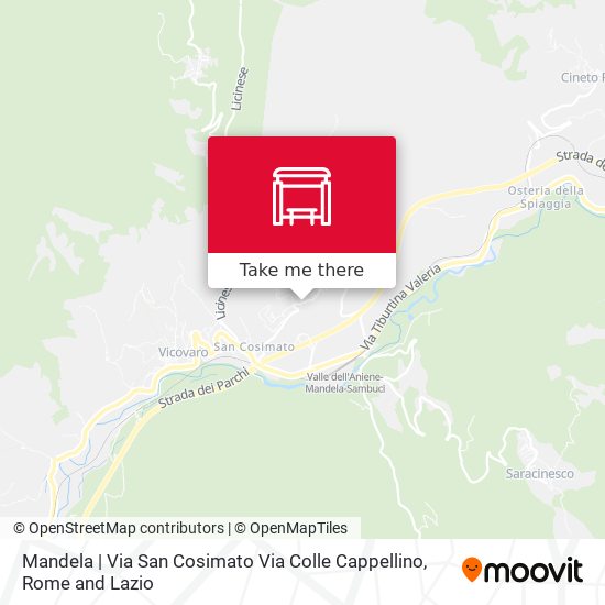 Mandela | Via San Cosimato Via Colle Cappellino map