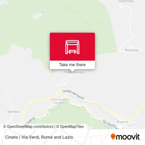 Cineto | Via Verdi map