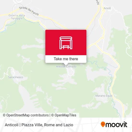 Anticoli | Piazza Ville map
