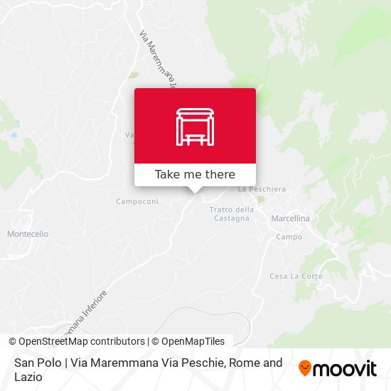 San Polo | Via Maremmana Via Peschie map
