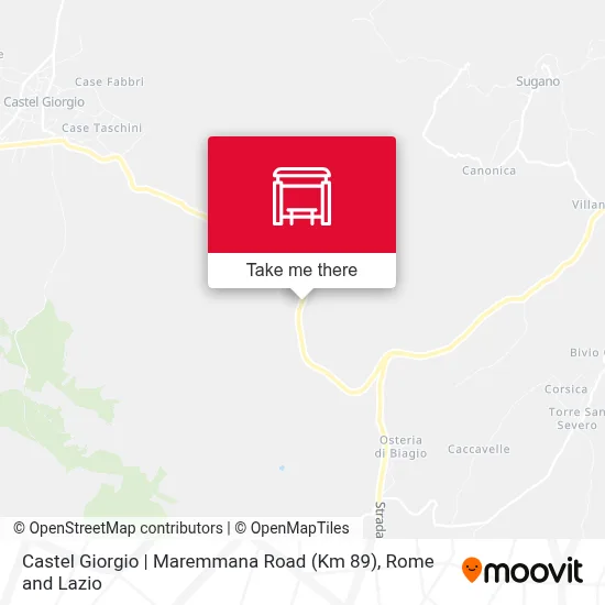 Castel Giorgio | Maremmana Road (Km 89) map