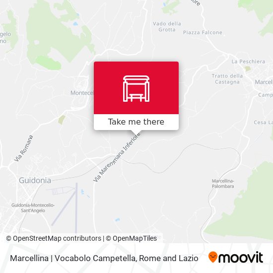 Marcellina | Vocabolo Campetella map