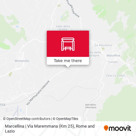 Marcellina | Via Maremmana (Km 25) map