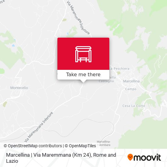 Marcellina | Via Maremmana (Km 24) map