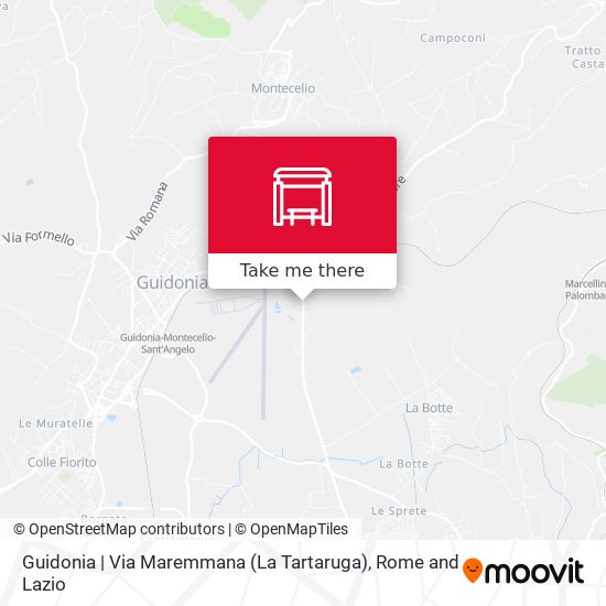 Guidonia | Via Maremmana (La Tartaruga) map
