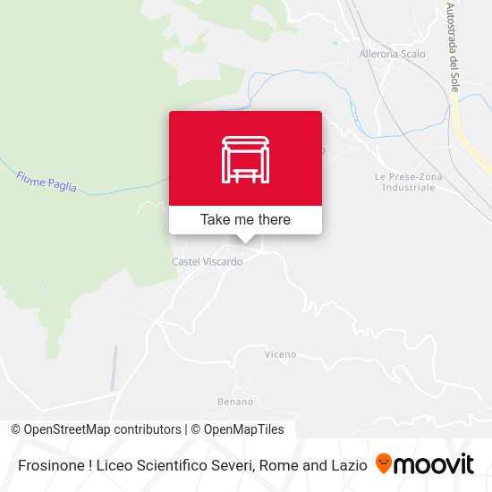 Frosinone ! Liceo Scientifico Severi map