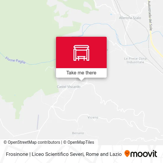 Frosinone | Severi Science High School map