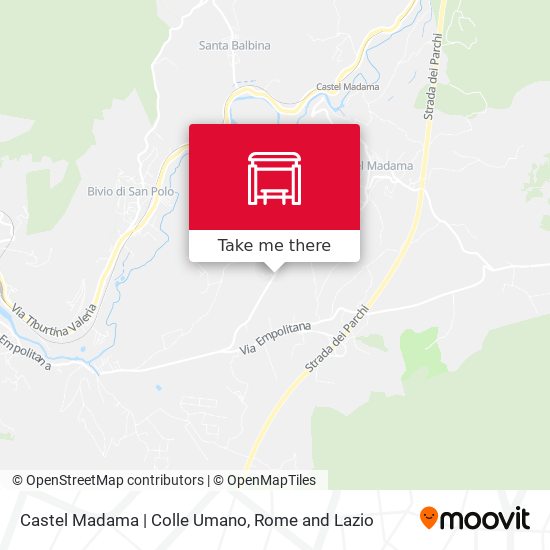 Castel Madama | Colle Umano map