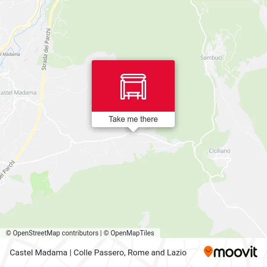 Castel Madama | Colle Passero map