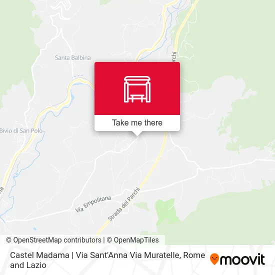 Castel Madama | Sant'Anna St Muratelle St map