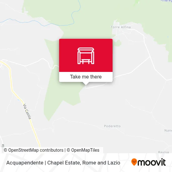 Acquapendente | Chapel Estate map