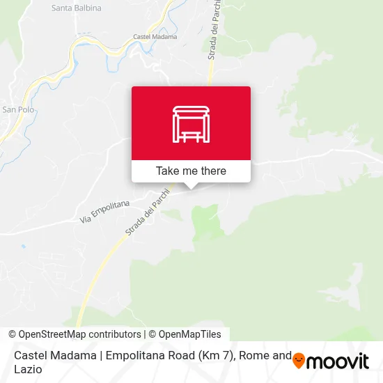 Castel Madama | Empolitana Road (Km 7) map