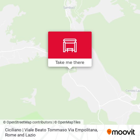 Ciciliano | Viale Beato Tommaso Via Empolitana map