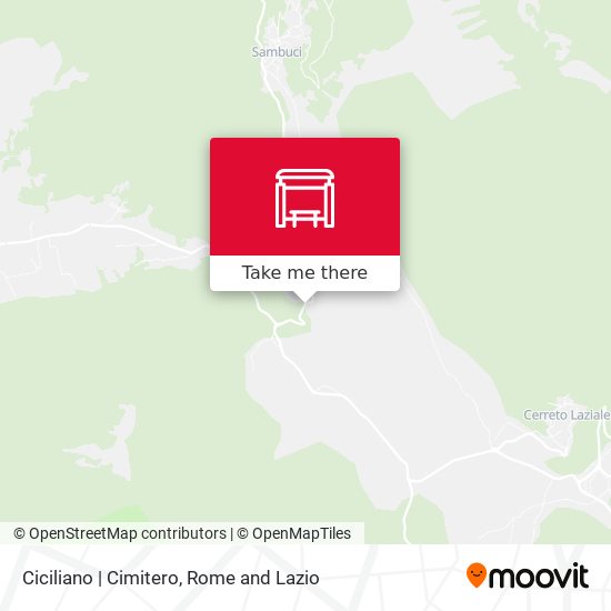 Ciciliano | Cimitero map