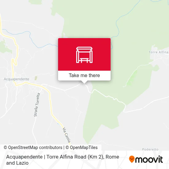 Acquapendente | Torre Alfina Road (Km 2) map
