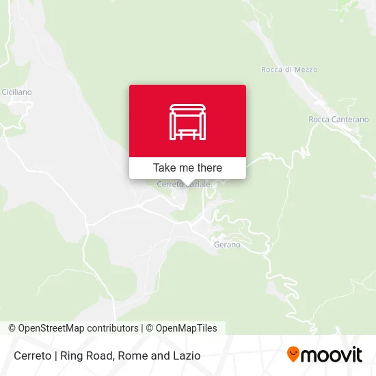 Cerreto | Ring Road map