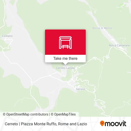 Cerreto | Piazza Monte Ruffo map