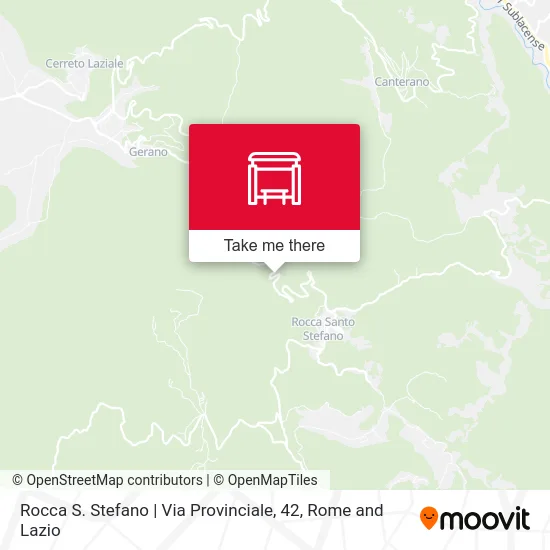 Rocca Santo Stefano | Provincial Road, 42 map