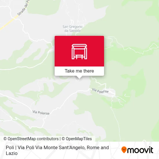 Poli | Via Poli Via Monte Sant'Angelo map
