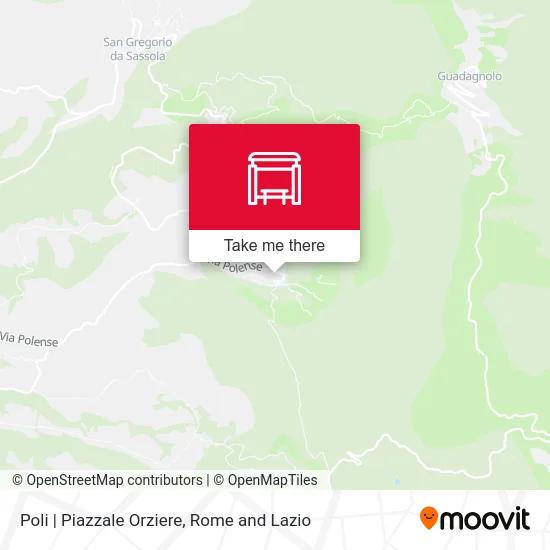 Poli via Piazzale Orziere map