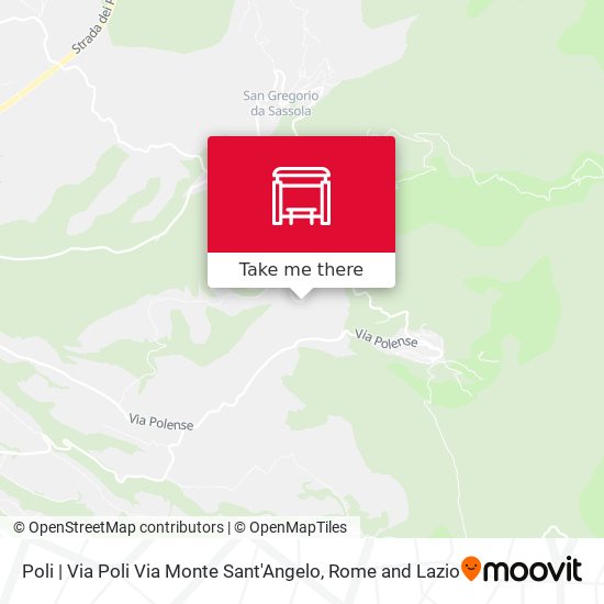 Poli | Via Poli Via Monte Sant'Angelo map