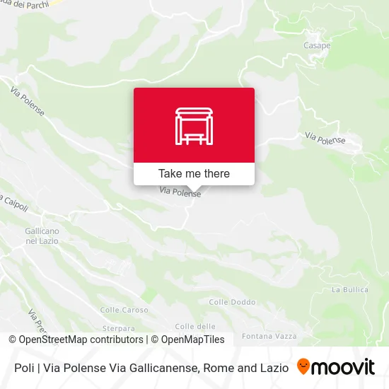 Poli | Polense Street Gallicanense Street map