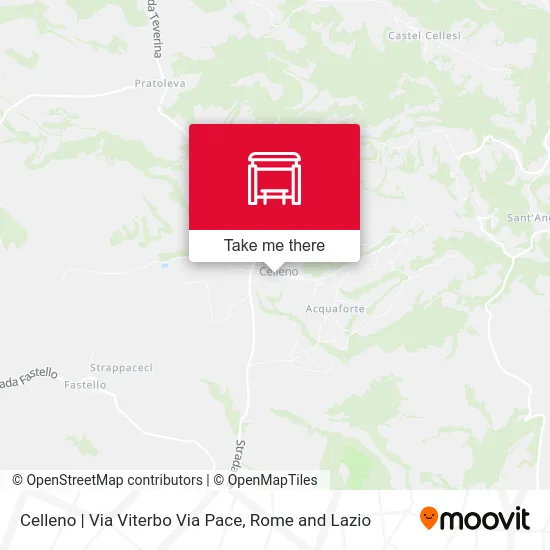 Celleno | Via Viterbo Via Pace map