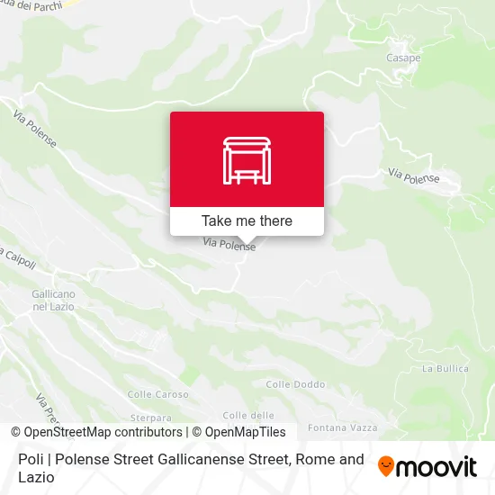 Poli | Polense Street Gallicanense Street map