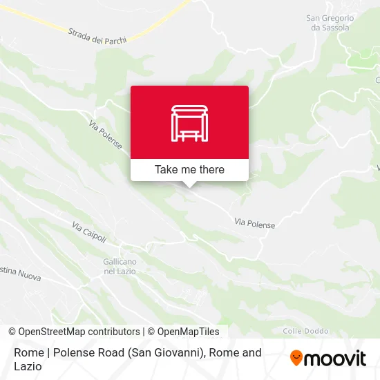 Rome | Polense Road (San Giovanni) map