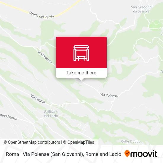 Roma | Via Polense (San Giovanni) map