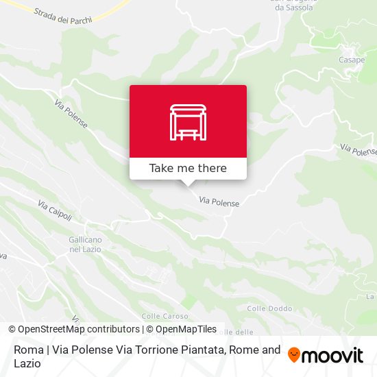 Roma | Via Polense Via Torrione Piantata map