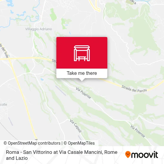 Roma - San Vittorino at Via Casale Mancini map
