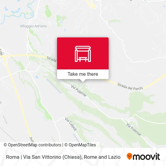 Rome | San Vittorino Street (Church) map