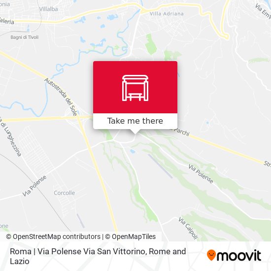 Roma | Via Polense Via San Vittorino map