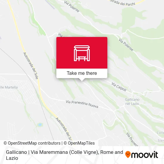 Gallicano | Via Maremmana (Colle Vigne) map