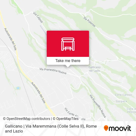 Gallicano | Maremmana Street (Colle Selva II) map